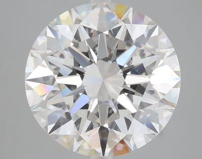 5.09 carat round lab grown diamond F color VVS2 clarity