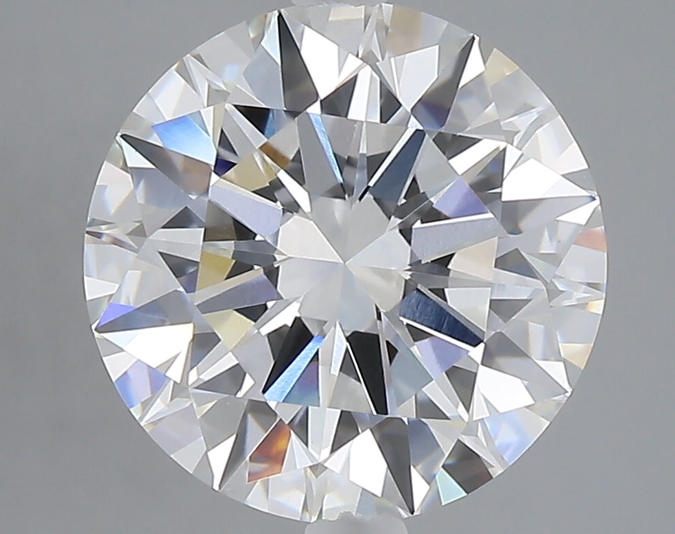 5.01 carat round lab grown diamond F color VVS2 clarity