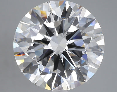 7.03 carat round lab grown diamond F color VVS2 clarity