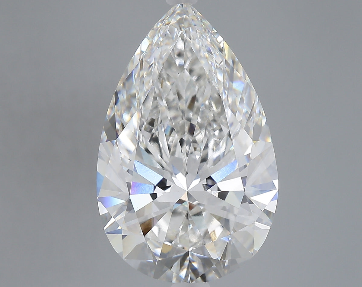 9.01 carat pear lab grown diamond F color VS1 clarity