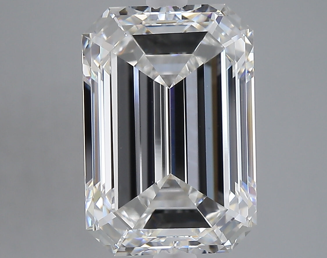 6.10 carat emerald lab grown diamond F color VS1 clarity