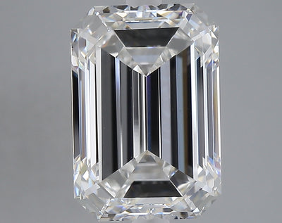 6.10 carat emerald lab grown diamond F color VS1 clarity