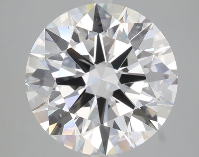 5.06 carat round lab grown diamond F color VVS2 clarity