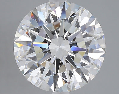 5.03 carat round lab grown diamond F color VVS2 clarity
