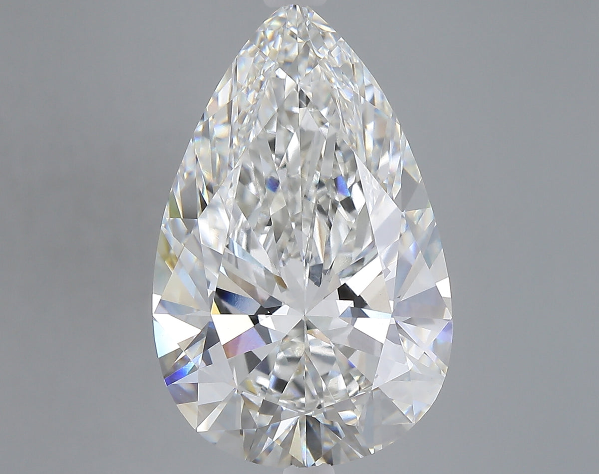 9.01 carat pear lab grown diamond F color VVS2 clarity