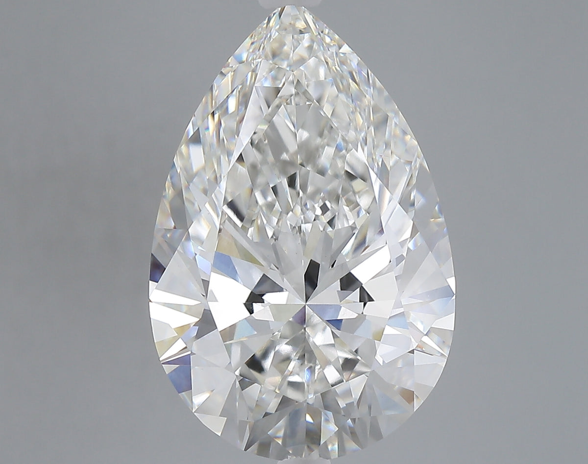 9.03 carat pear lab grown diamond F color VVS2 clarity