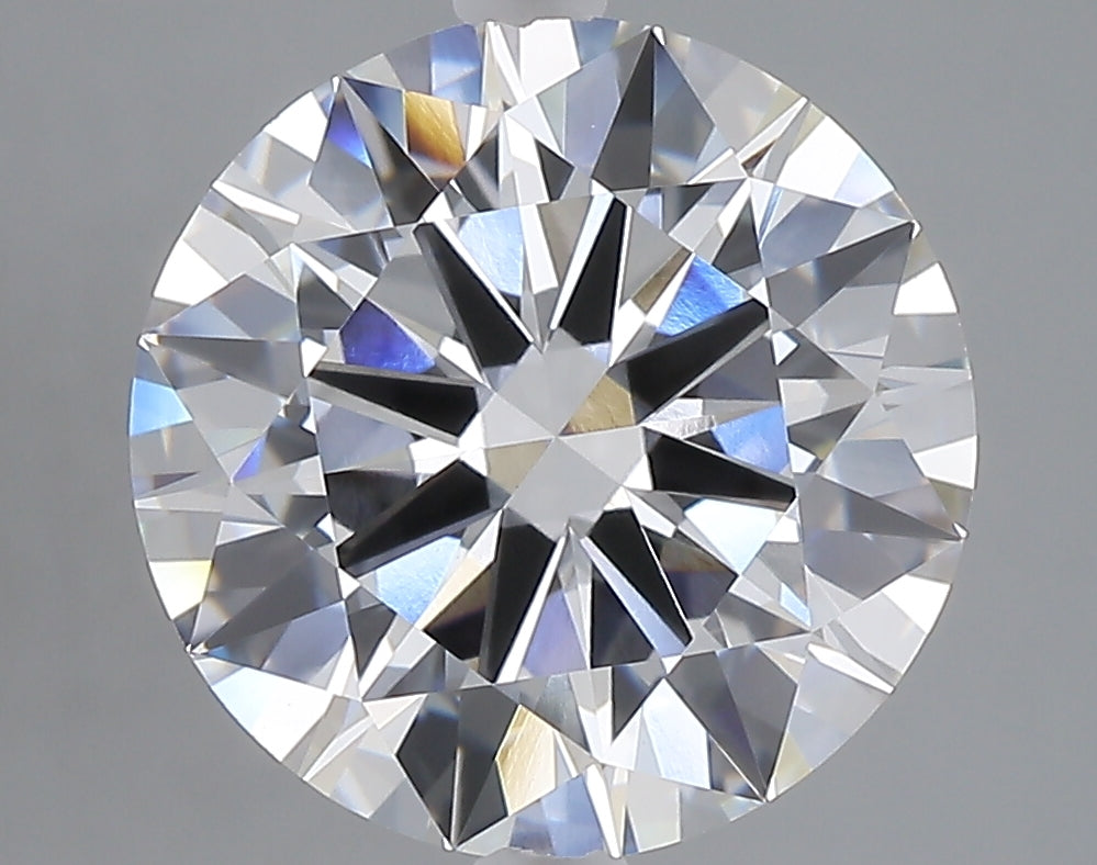 5.03 carat round lab grown diamond E color VVS2 clarity