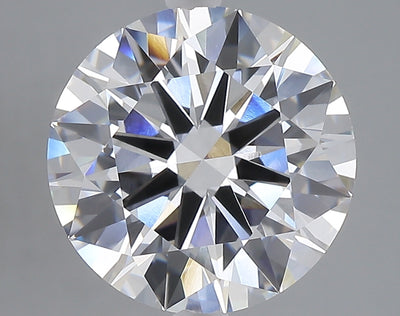 5.03 carat round lab grown diamond E color VVS2 clarity