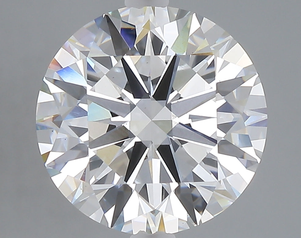 5.01 carat round lab grown diamond F color VS2 clarity