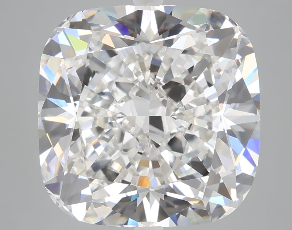 7.28 carat cushion lab grown diamond F color VVS2 clarity