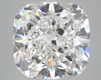 7.28 carat cushion lab grown diamond F color VVS2 clarity
