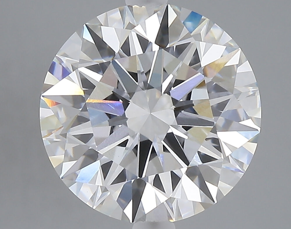 5.10 carat round lab grown diamond E color VVS2 clarity
