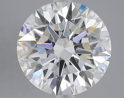 5.10 carat round lab grown diamond E color VVS2 clarity