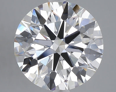 5.10 carat round lab grown diamond E color VVS2 clarity