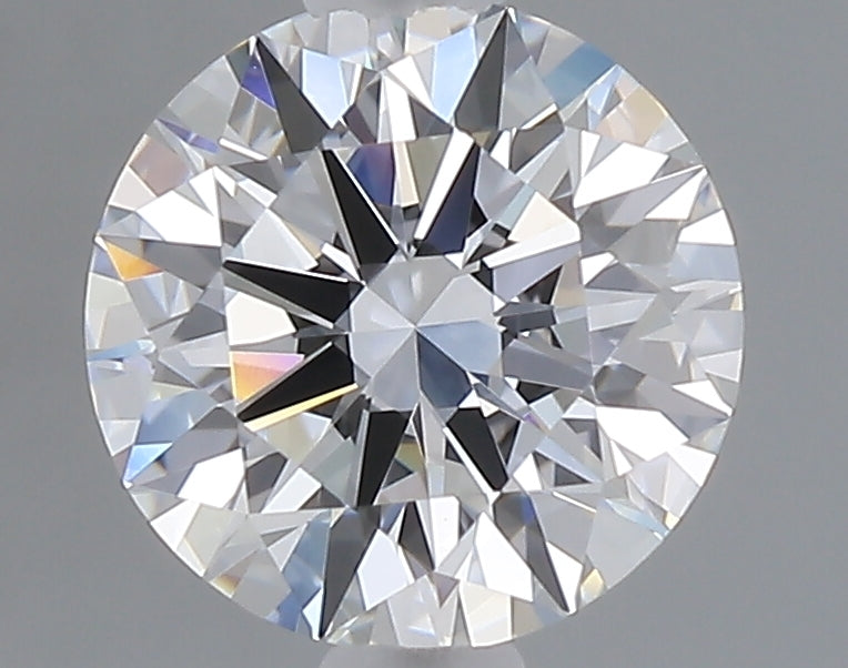 1.07 carat round lab grown diamond D color VVS2 clarity