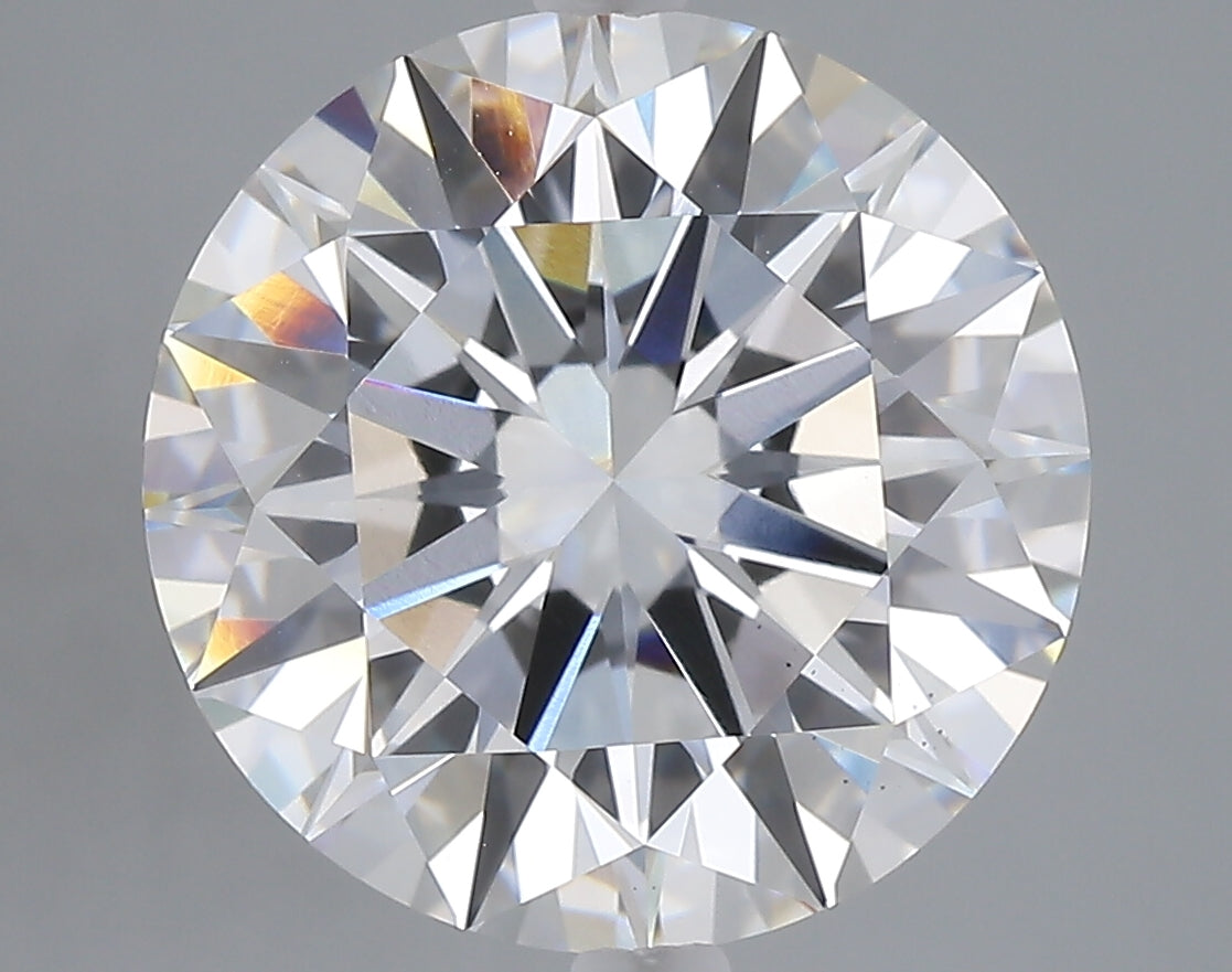 7.09 carat round lab grown diamond F color VS1 clarity