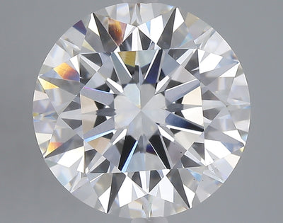 7.09 carat round lab grown diamond F color VS1 clarity