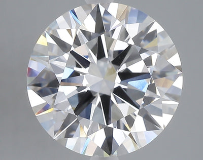 5.01 carat round lab grown diamond E color VVS2 clarity