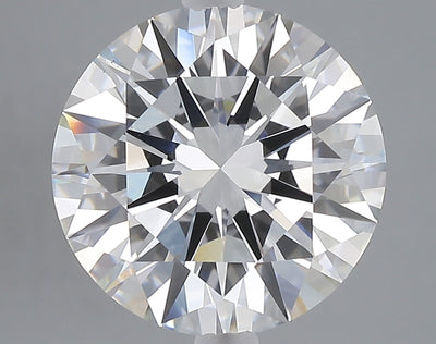 5.03 carat round lab grown diamond E color VS1 clarity