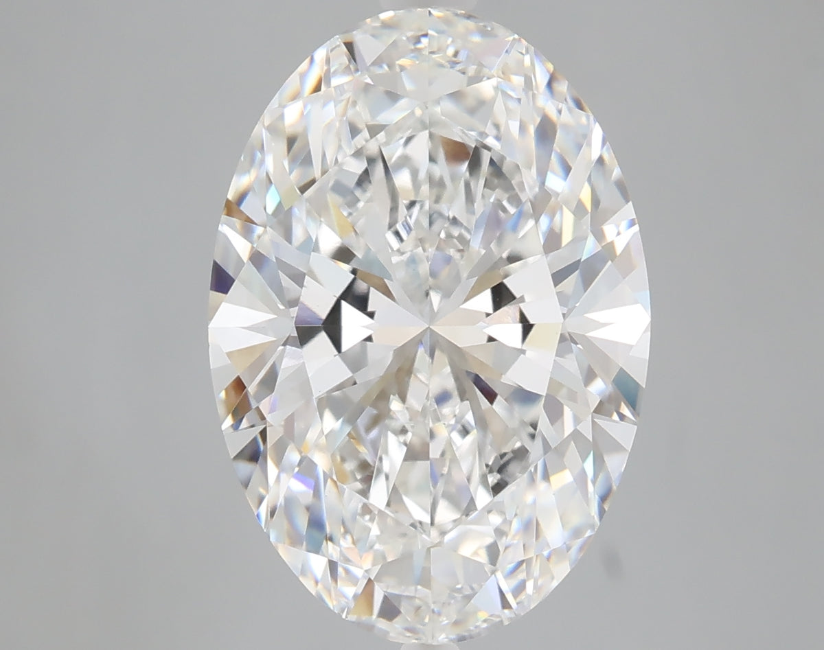 6.09 carat oval lab grown diamond E color VVS2 clarity