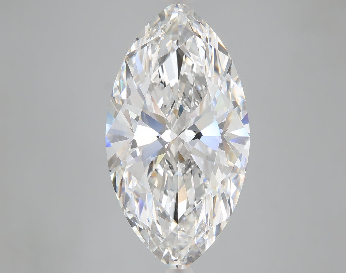 6.25 carat marquise lab grown diamond F color VS1 clarity