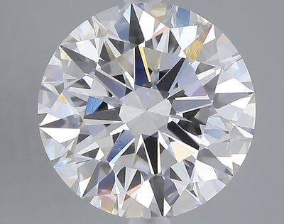 5.07 carat round lab grown diamond E color VVS2 clarity