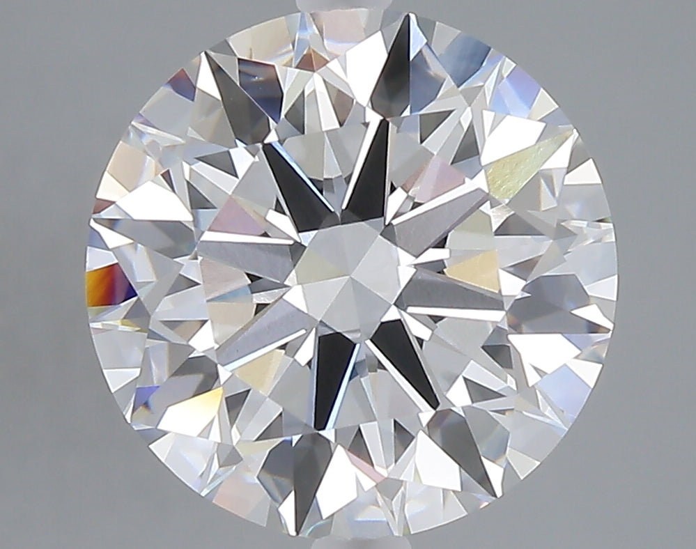 5.21 carat round lab grown diamond E color VVS2 clarity