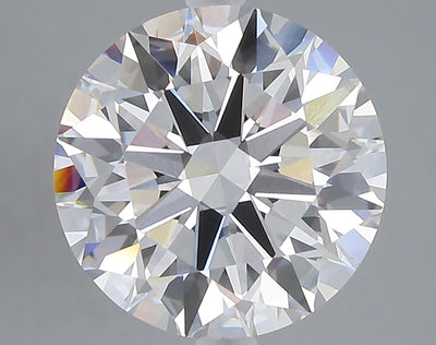5.21 carat round lab grown diamond E color VVS2 clarity