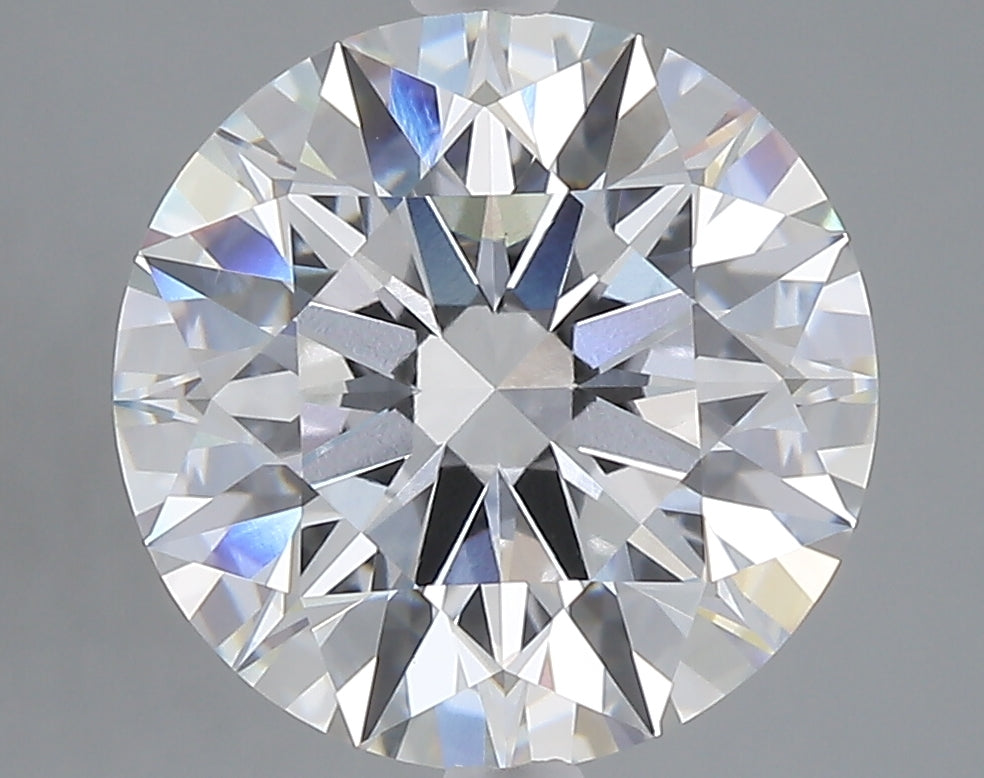 5.04 carat round lab grown diamond E color VVS2 clarity