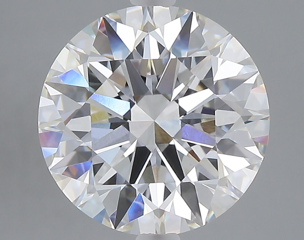 5.09 carat round lab grown diamond F color VVS2 clarity