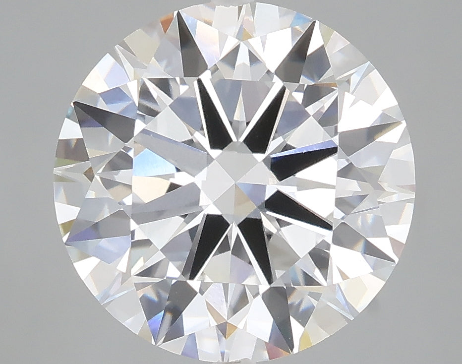 5.02 carat round lab grown diamond E color VVS2 clarity