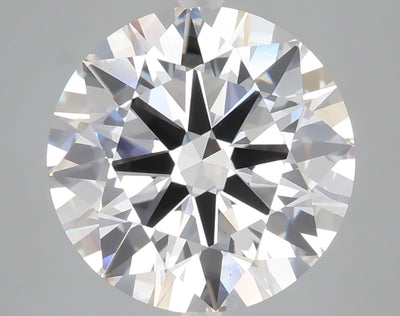 5.06 carat round lab grown diamond E color VS1 clarity