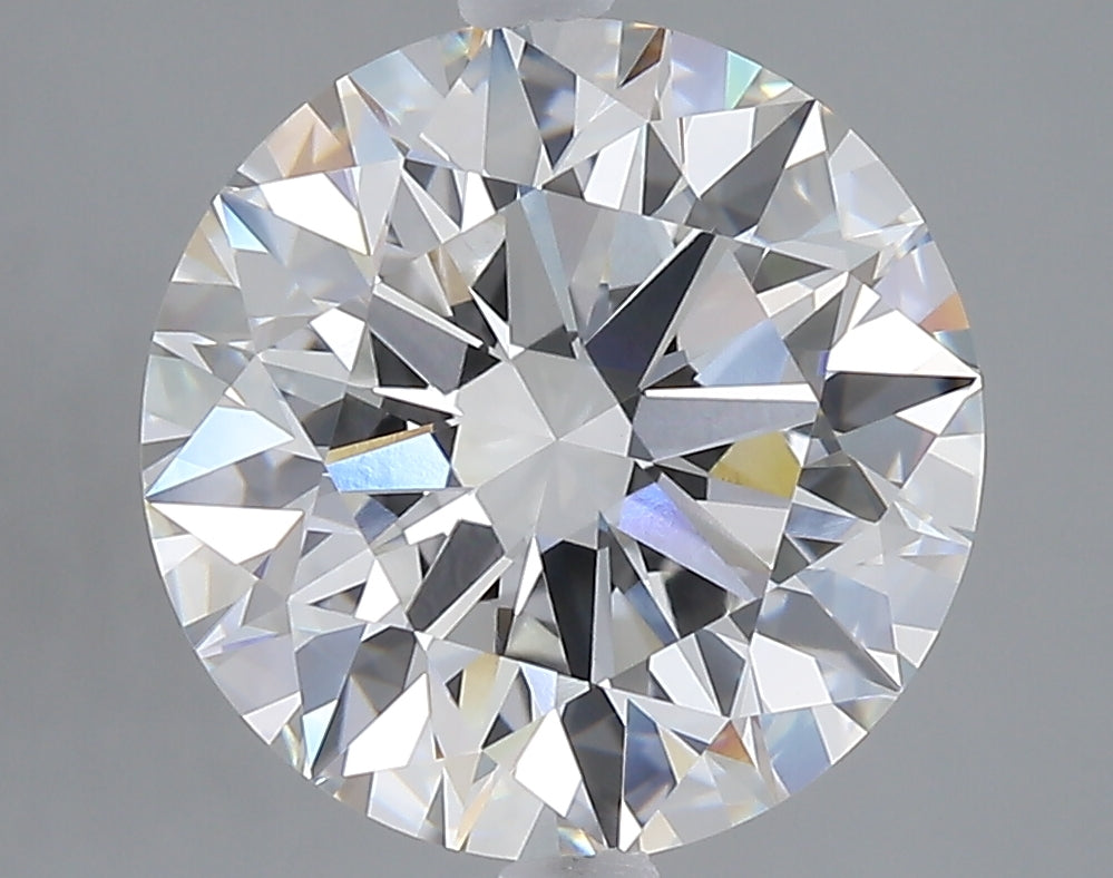 5.08 carat round lab grown diamond F color VVS2 clarity