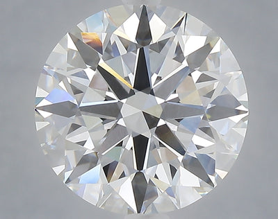 5.02 carat round lab grown diamond E color VVS2 clarity