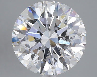 5.01 carat round lab grown diamond E color VVS2 clarity