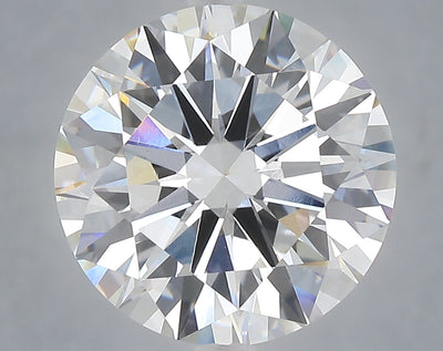 7.01 carat round lab grown diamond E color VVS2 clarity