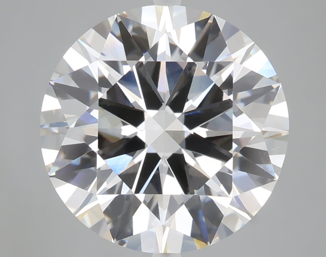 7.01 carat round lab grown diamond F color VVS2 clarity
