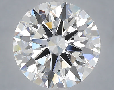 5.10 carat round lab grown diamond E color VVS2 clarity