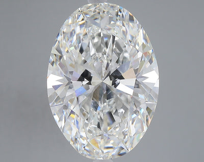9.09 carat oval lab grown diamond F color VVS2 clarity