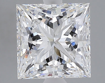 3.08 carat princess lab grown diamond E color VS2 clarity