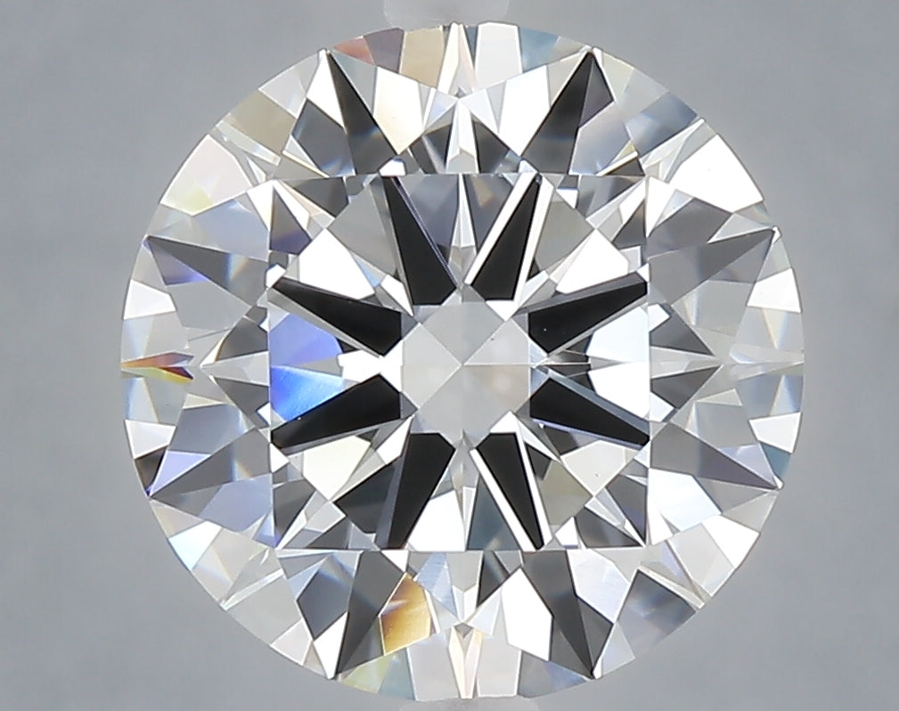 5.07 carat round lab grown diamond F color VVS2 clarity