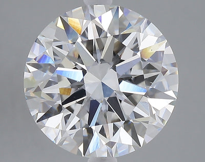 5.11 carat round lab grown diamond F color VS1 clarity