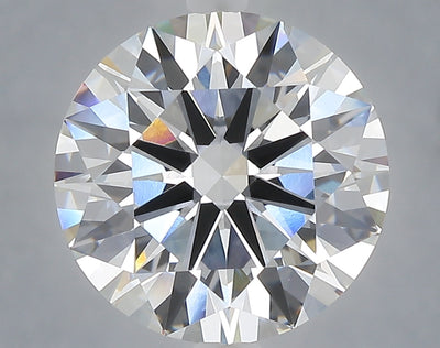 5.09 carat round lab grown diamond E color VVS2 clarity