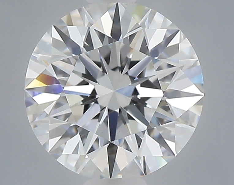 1.07 carat round lab grown diamond D color VVS2 clarity