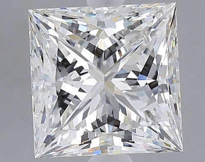 3.05 carat princess lab grown diamond F color VVS2 clarity