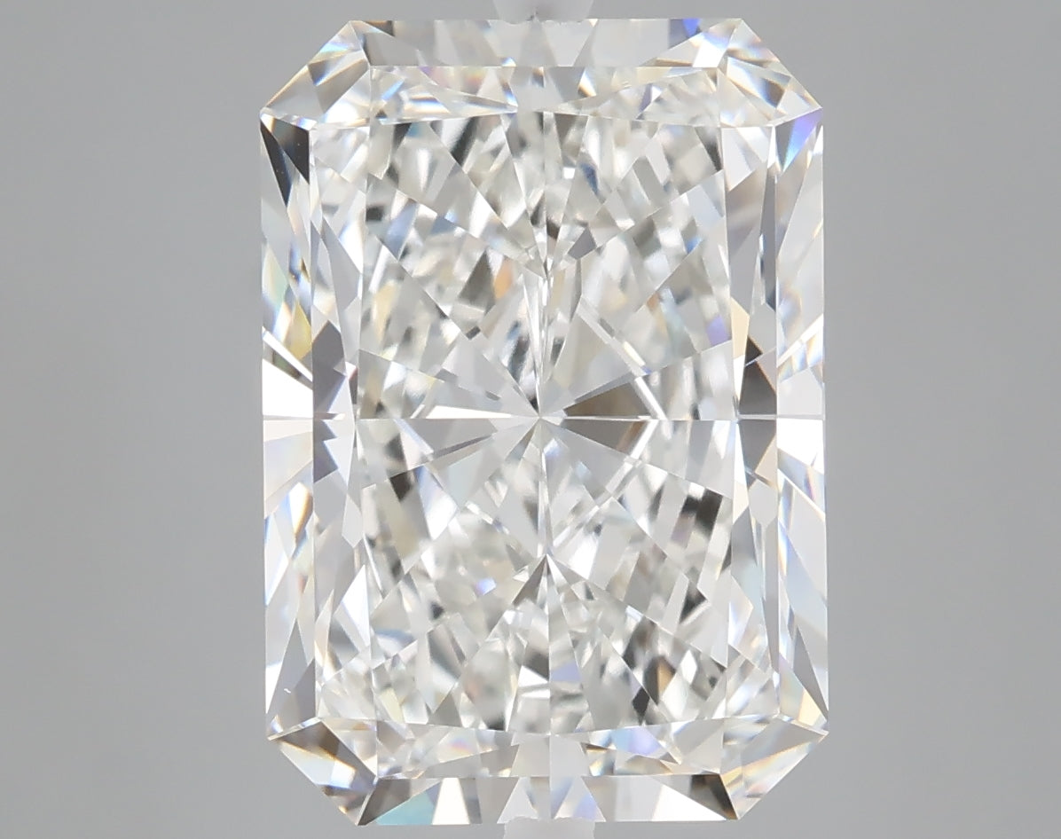 7.02 carat radiant lab grown diamond F color VVS2 clarity