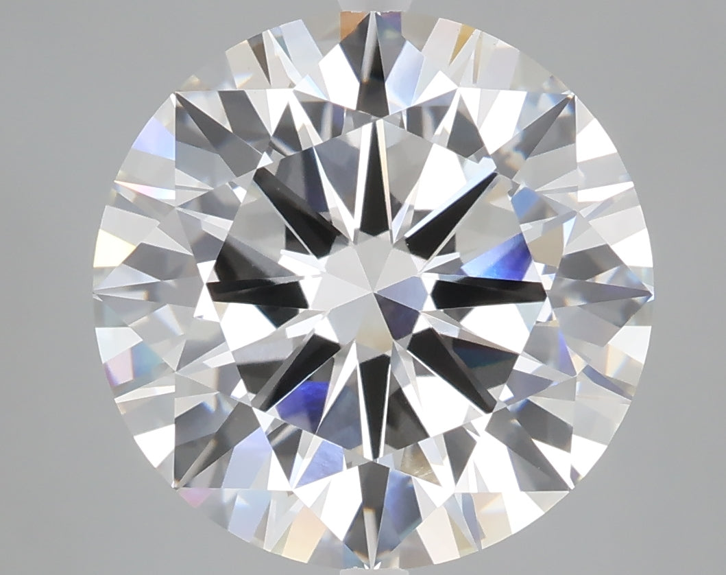 7.01 carat round lab grown diamond F color VVS2 clarity