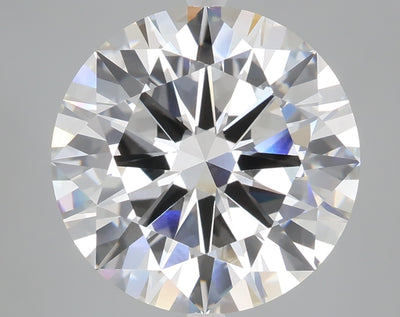 7.01 carat round lab grown diamond F color VVS2 clarity