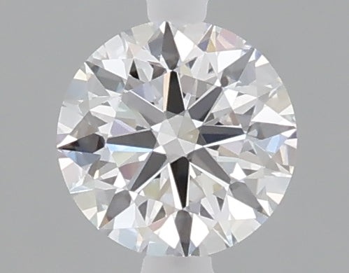 0.53 carat round lab grown diamond D color VVS2 clarity