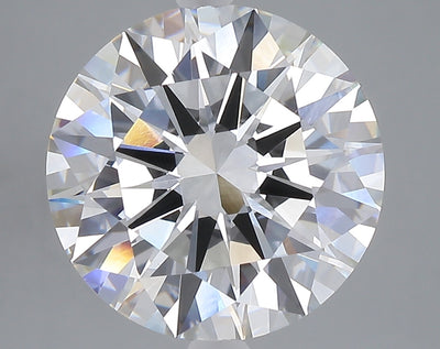 6.72 carat round lab grown diamond F color VVS2 clarity